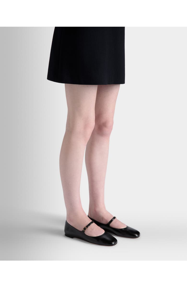 Bally rina Flat In Candy Leather, Alternate, color, Black