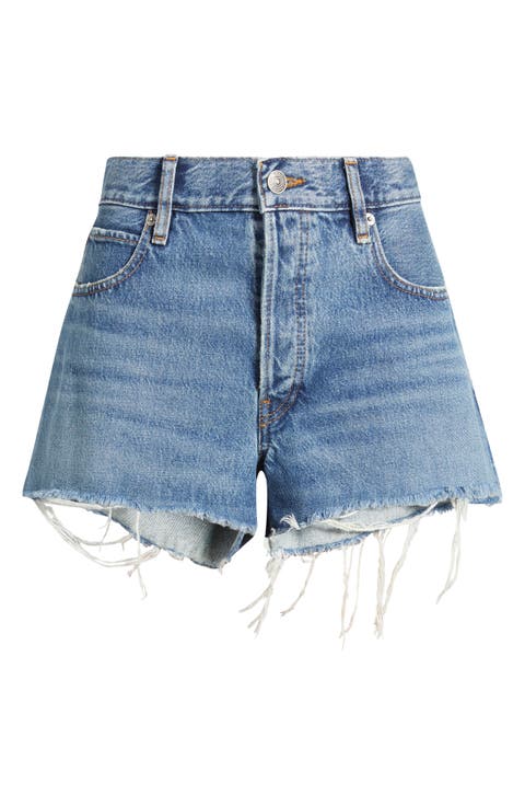 The Hang Frayed Hem Denim Short
