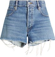 FRAME The Hang Frayed Hem Denim Short