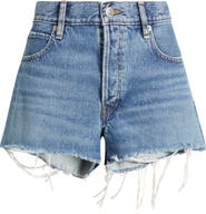 FRAME The Hang Frayed Hem Denim Short