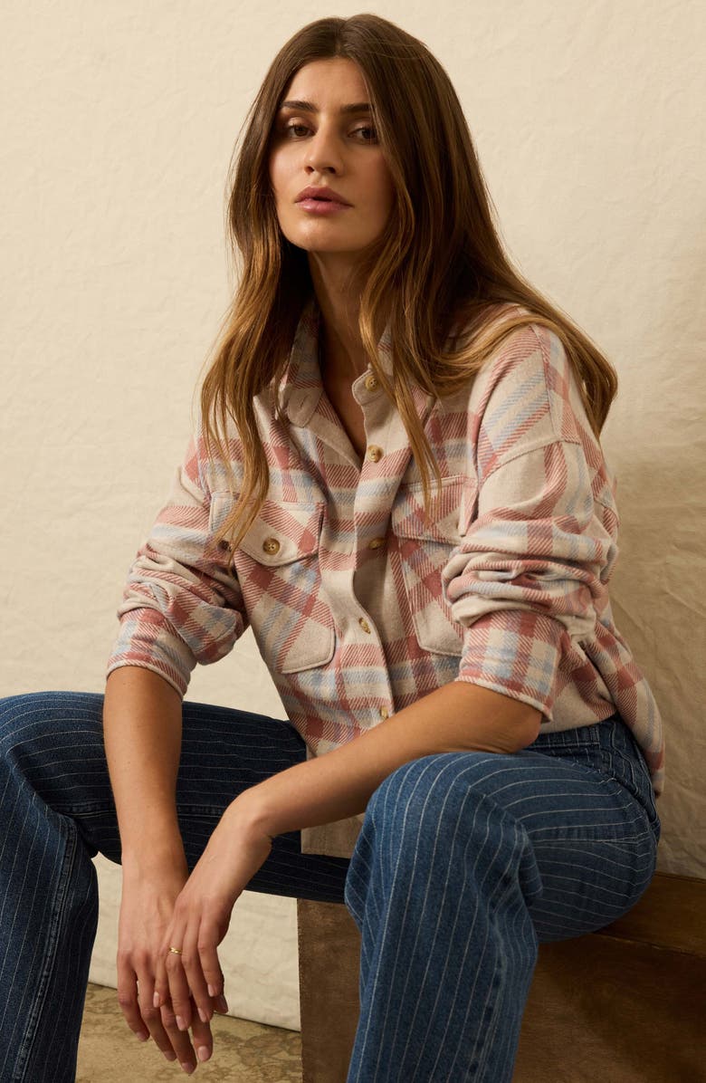 Faherty Legend Plaid Overshirt, Alternate, color, Lakeside Plaid