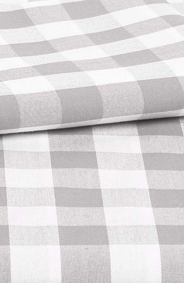The White Company Reversible Gingham Twin Duvet Cover & Sham Set, Alternate, color, 