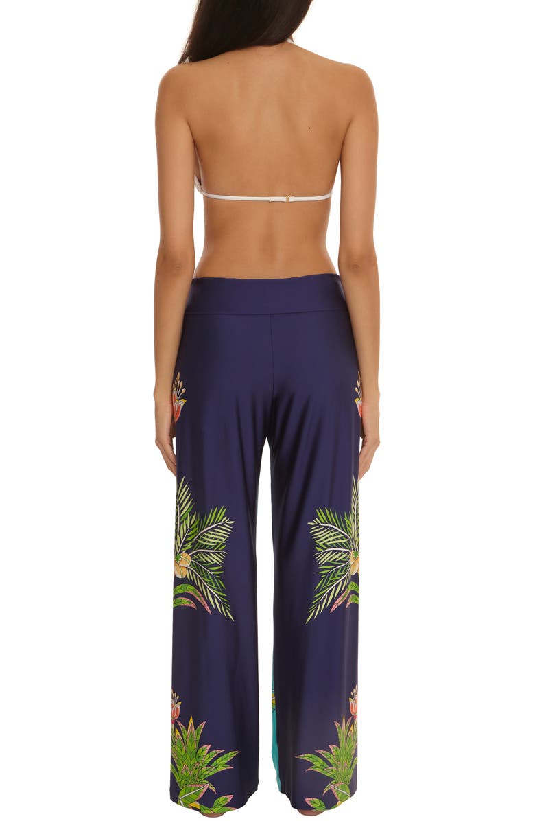 Trina Turk Flamingo Cover-Up Pants, Alternate, color, 