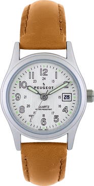 Peugeot Nurses Sports Calendar Leather Watch- 25MM