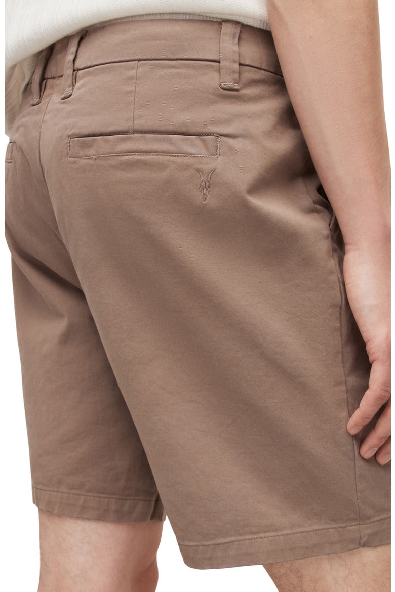 Neiva Flat Front Stretch Twill Shorts, Alternate, color, EARTHY BROWN