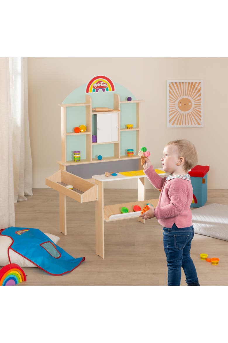 Playdoh Allinclusive Wooden Shop Stand Set With 12 Containers & Tools, 3+, Alternate, color, Multicolored