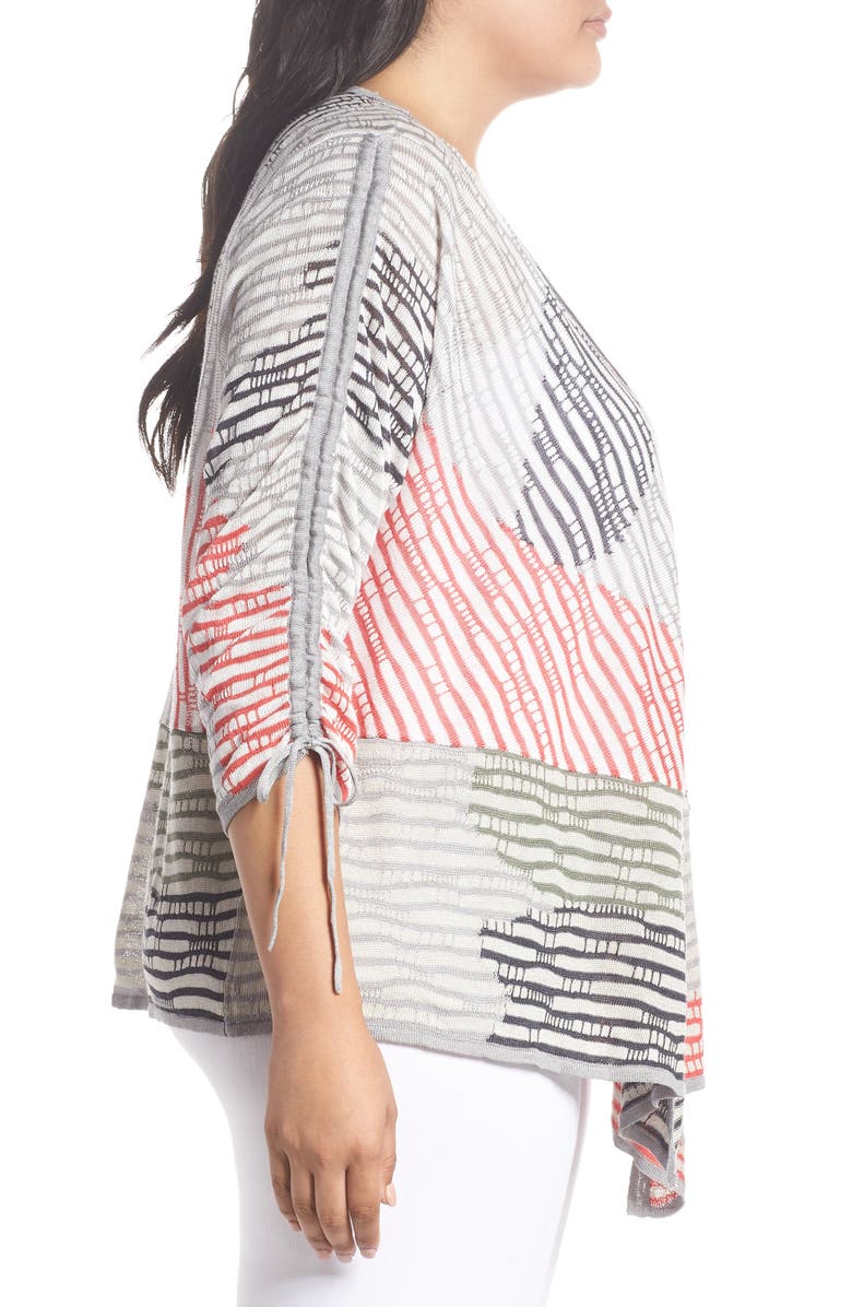 NIC+ZOE Stitch Block 4-Way Convertible Cardigan, Alternate, color,