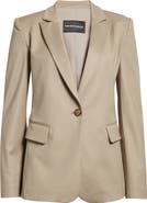 Emporio Armani Cotton Couture One-Button Blazer