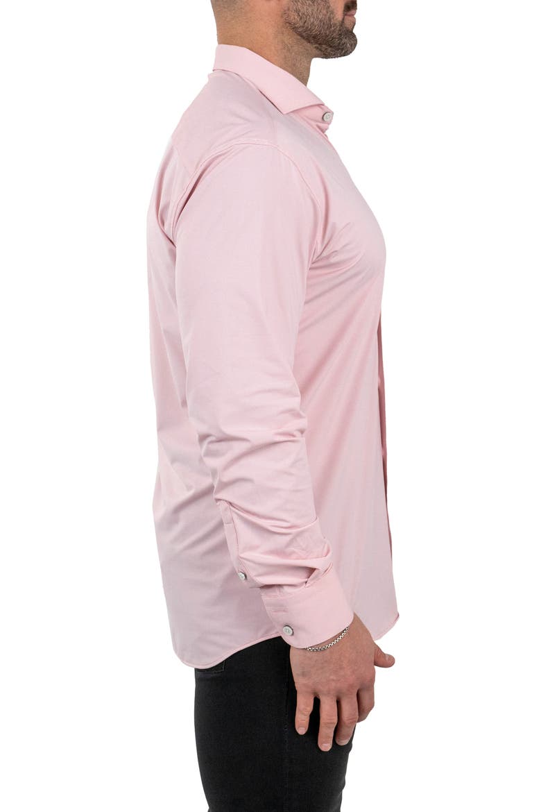 Einstein Stretchblotter Red Button-Up Shirt, Alternate, color, RED