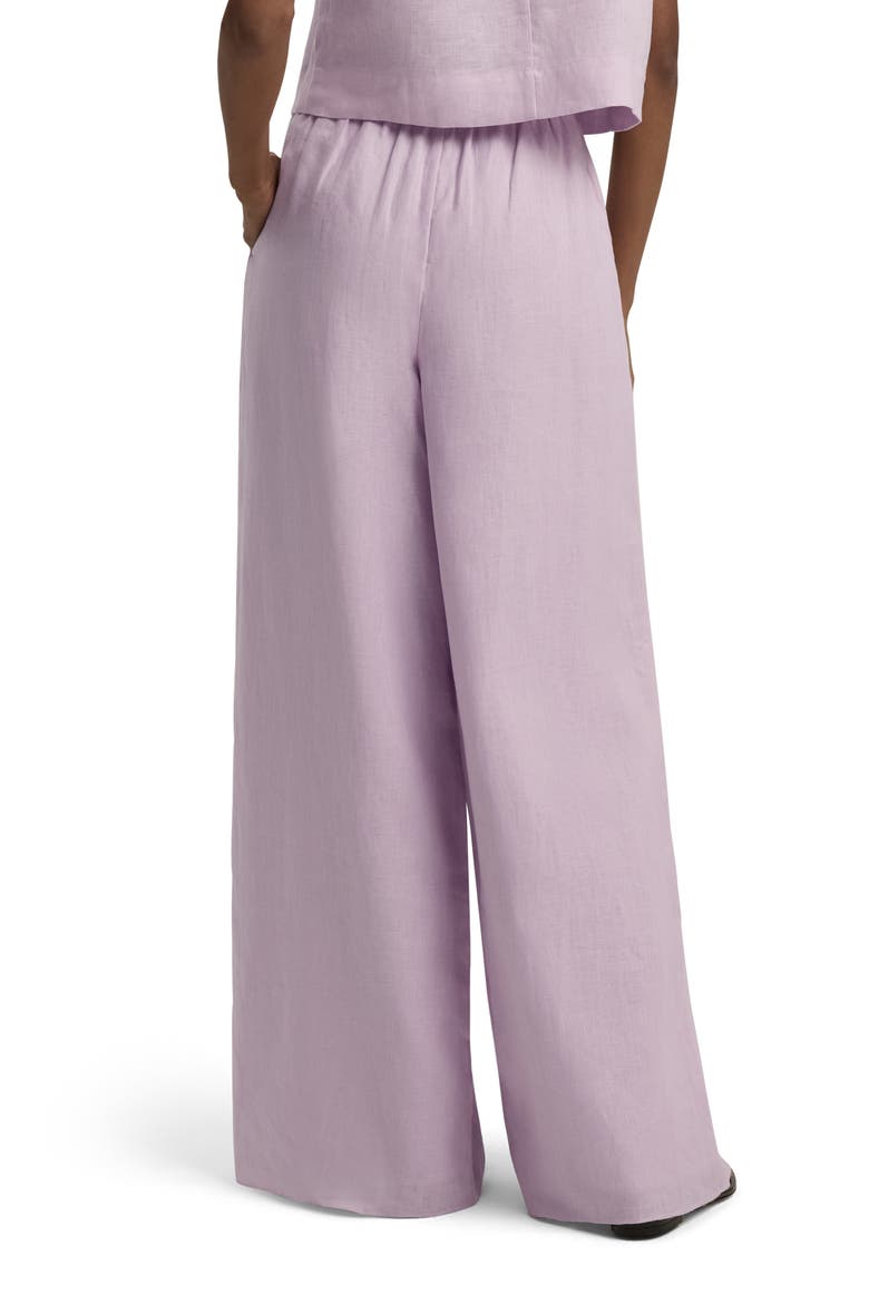Linen Wide Leg Pants, Alternate, color, WISTERIA MUSK