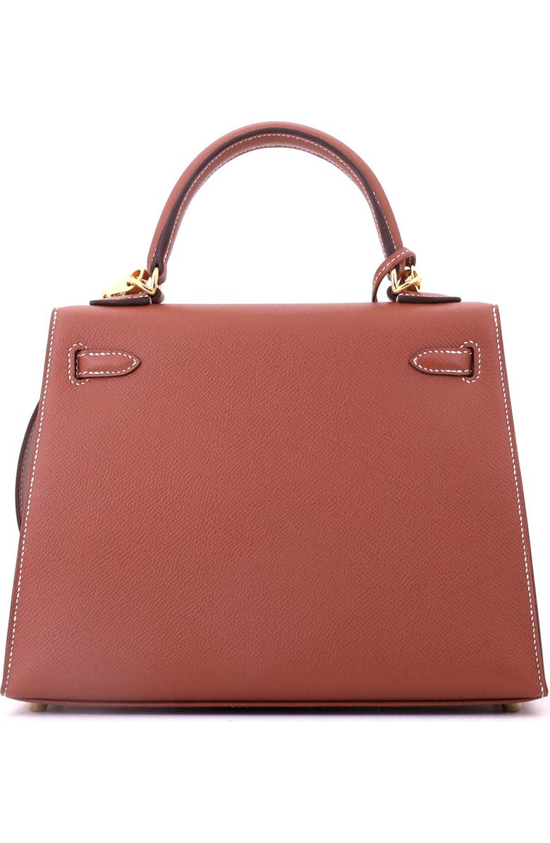 Pre-Owned Hermes Kelly Handbag Brown Epsom with Gold Hardware 25, Alternate, color, Sienne