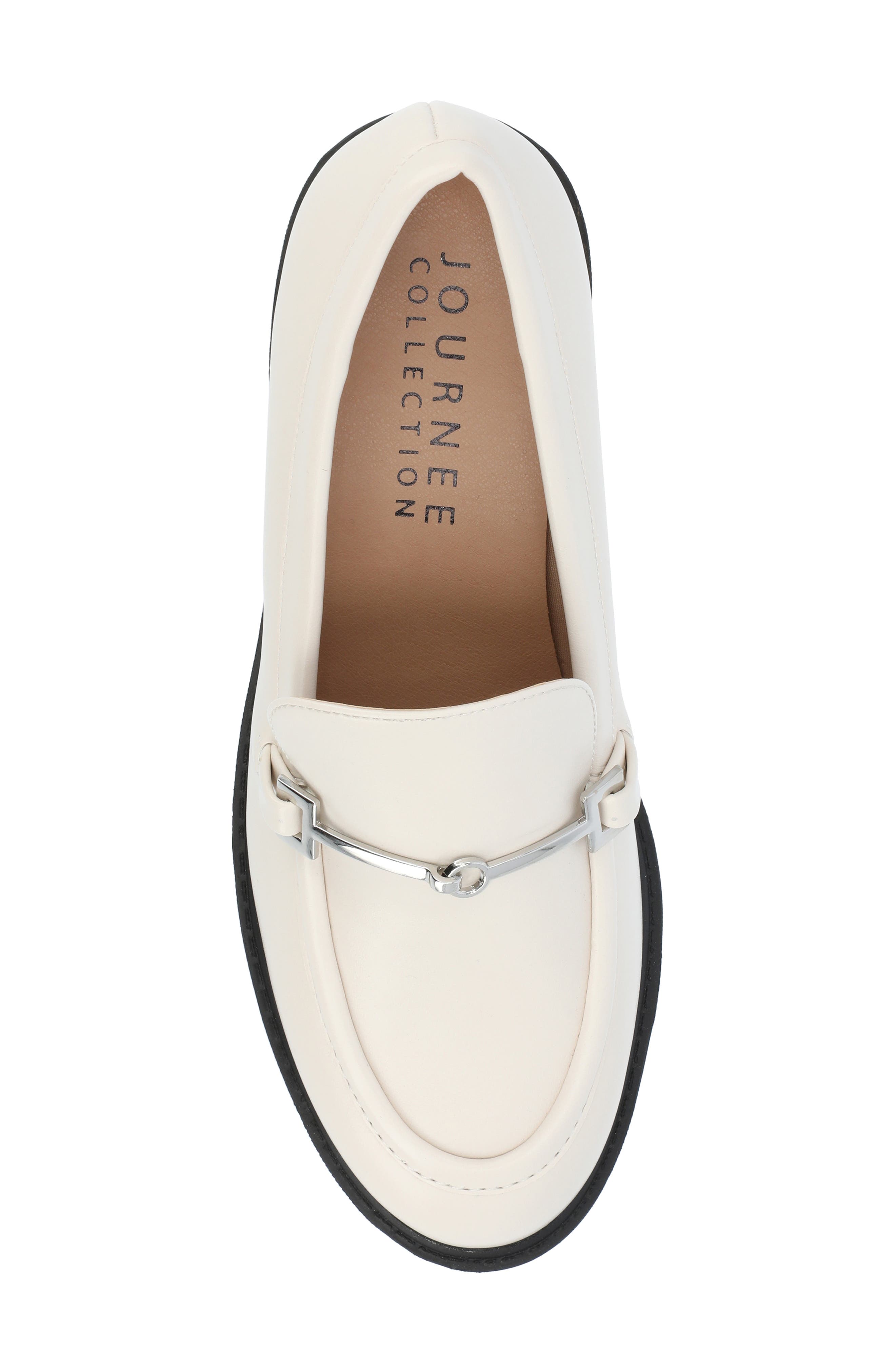 Kezziah Platform Loafer Pump, Alternate, color, OFF WHITE