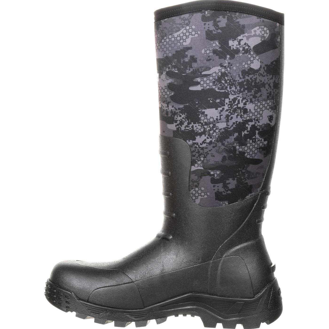 Rocky Sport Pro Rubber Outdoor Boot, Alternate, color, Venator Camo