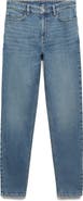 MANGO High Waist Ankle Mom Jeans