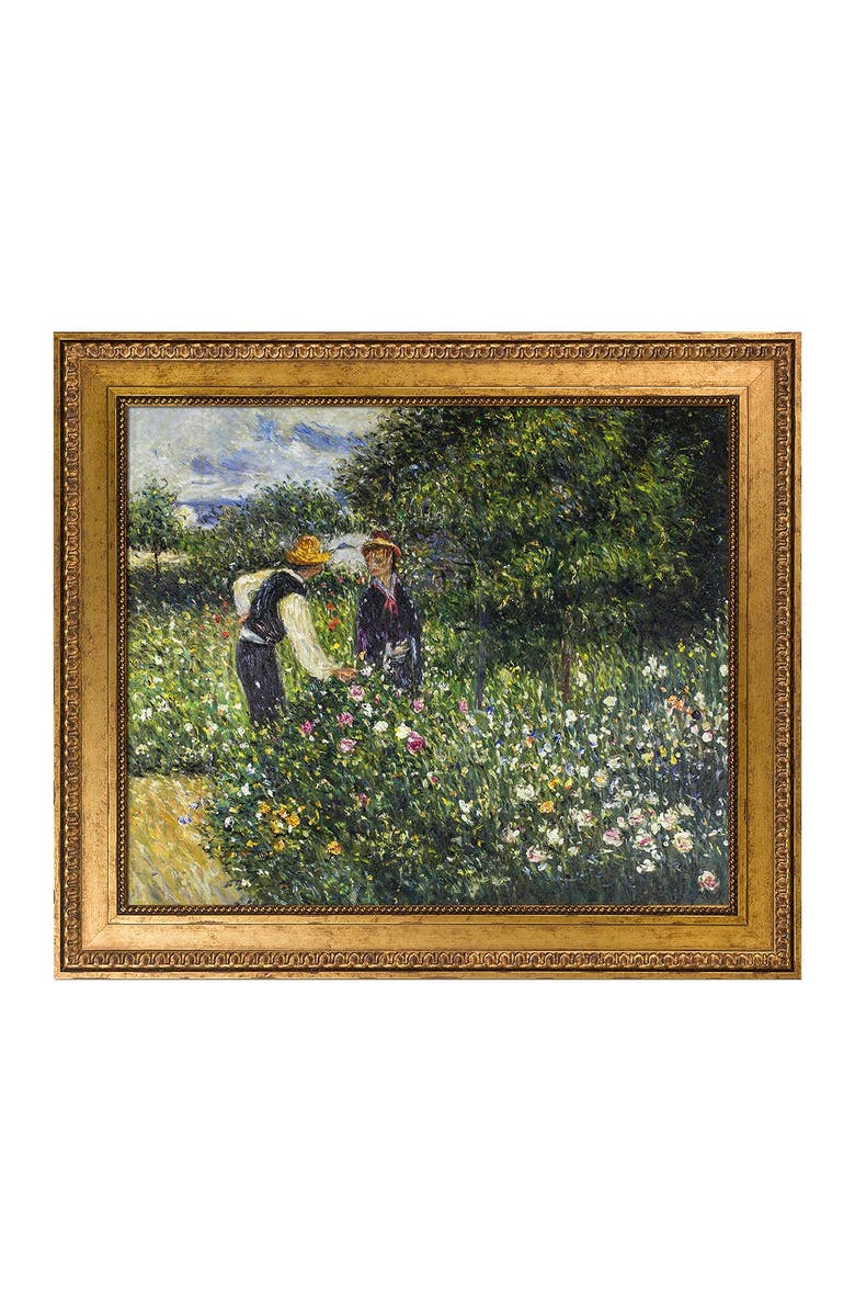 OVERSTOCK ART Picking Flowers, 1875 - Framed Oil Reproduction of an Original Painting By Pierre-Auguste Renoir, Main, color,