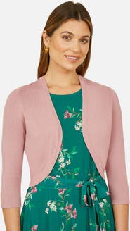 Yumi 3/4 Sleeve Knitted Curve Bolero
