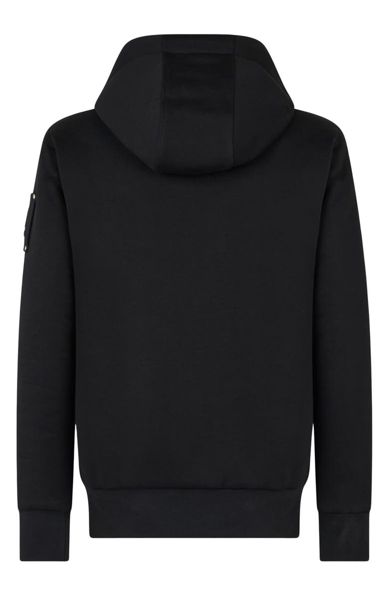 Moose Knuckles Classic Bunny Fleece Jacket with Removable Faux Fur Lining, Alternate, color, Black