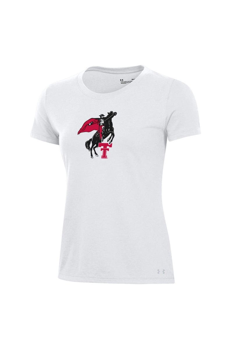 Under Armour Women's Under Armour White Texas Tech Red Raiders Throwback Performance Cotton T-Shirt, Alternate, color, 
