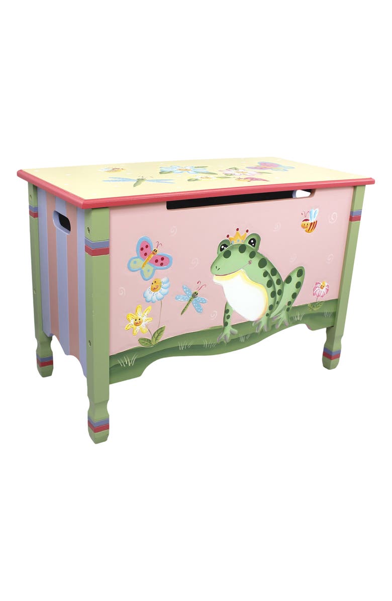 Teamson Kids Fantasy Fields Magic Garden Wood Toy Storage Chest, Main, color,