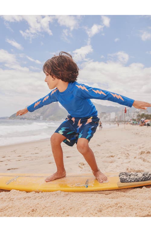Tea Collection Mid-length Swim Trunks 4.0 In Rainbow Lightning Bolt