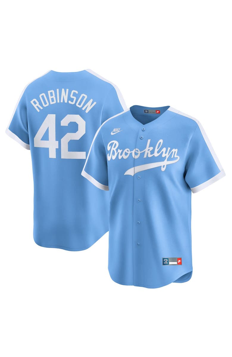 Nike Men's Nike Jackie Robinson Royal Brooklyn Dodgers Throwback Cooperstown Collection Limited Jersey, Main, color, 