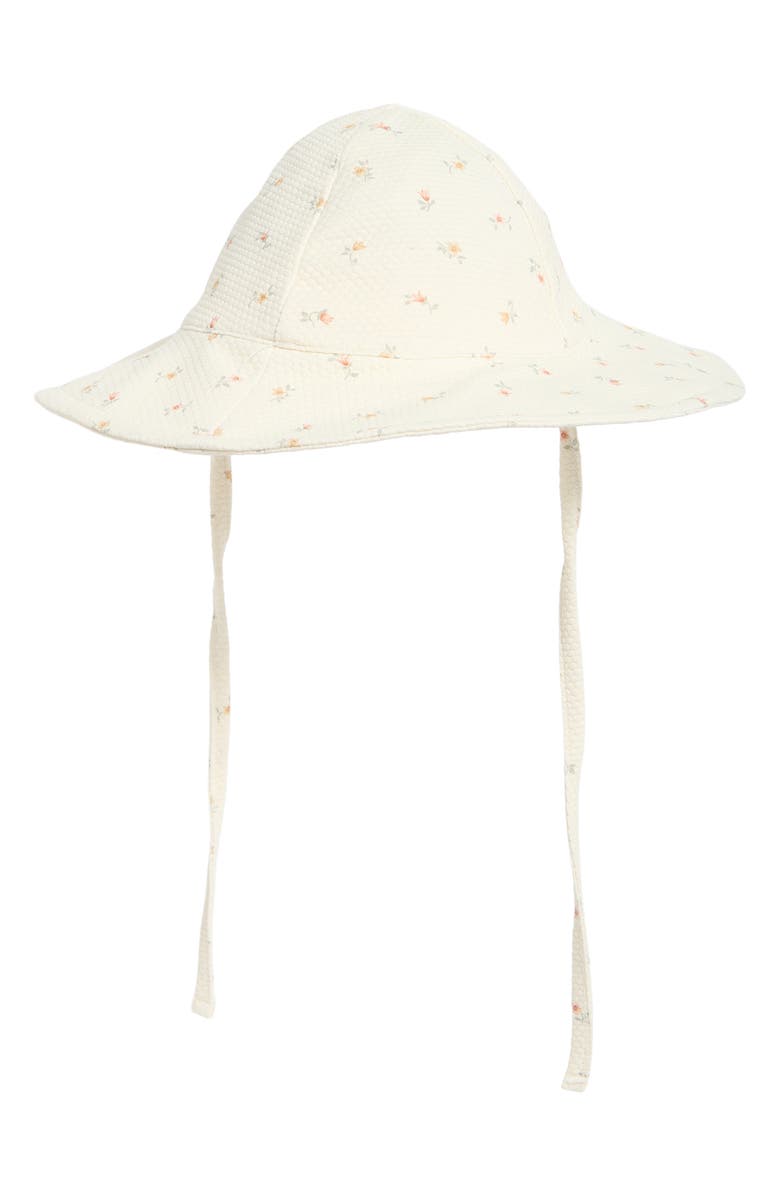 QUINCY MAE Kids' Petit Fleur Sun Hat, Alternate, color, Ivory