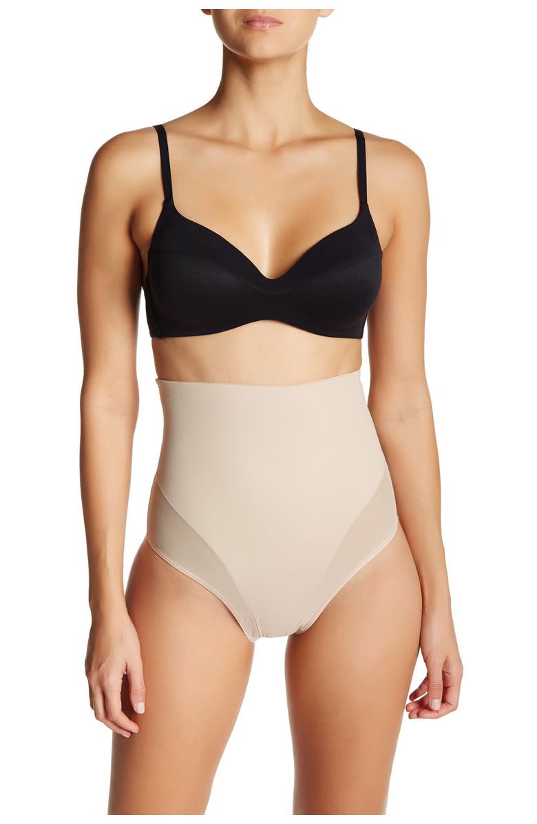 TC Sheer High-Waist Shaping Briefs, Main, color, Nude