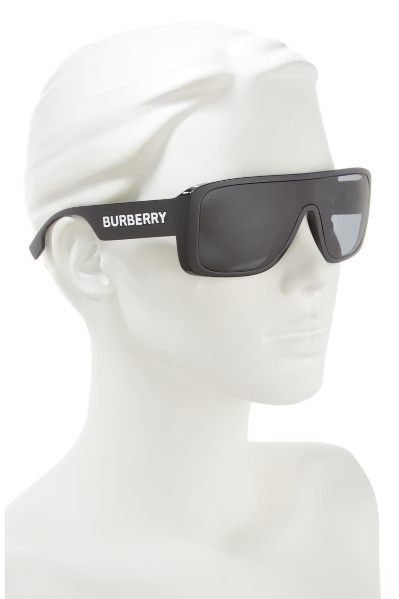 30mm Mirrored Rectangular Sunglasses, Alternate, color, DARK GREY
