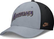 Nike Men's Nike Gray/Black Arizona Diamondbacks Rise Swoosh Performance Flex Hat