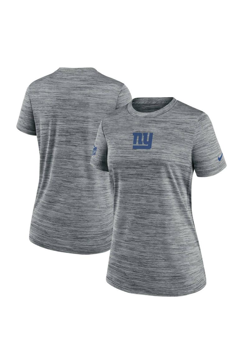 Women's Nike Gray New York Giants Sideline Velocity Dri-FIT T-Shirt, Main, color, Gray