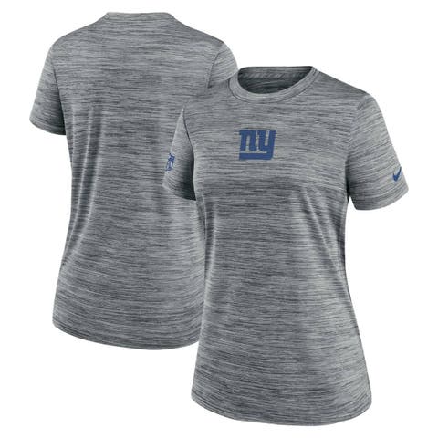 Women's Nike Gray New York Giants Sideline Velocity Dri-FIT T-Shirt