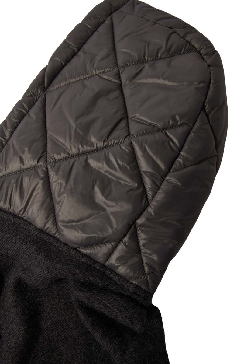 maje Hooded wool poncho, Alternate, color, 