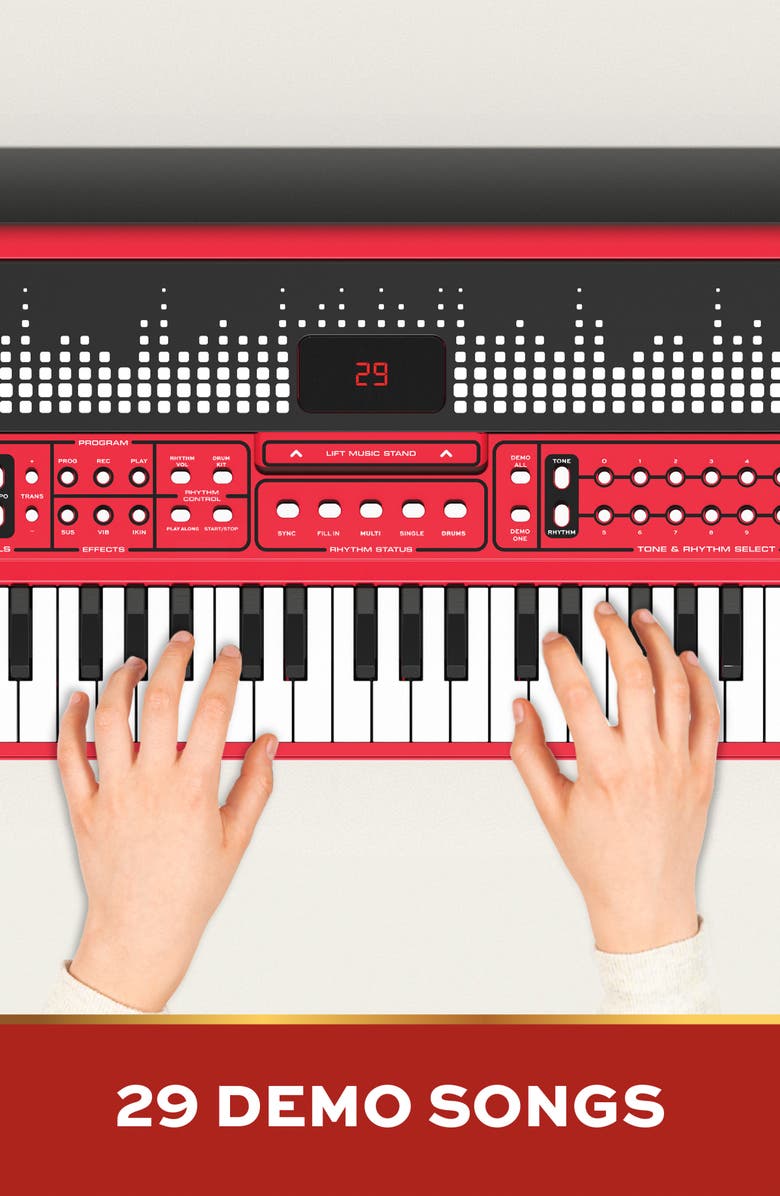 FAO Schwarz Stage Stars Standing Keyboard Toy, Alternate, color, Red