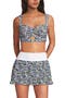  White/Lilac Multi Ditsy Floral