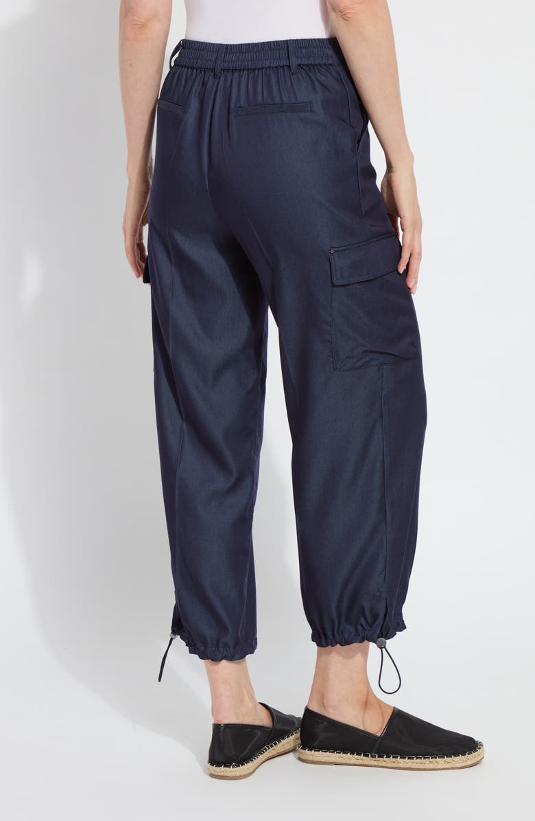Lysse Monique Tailored Crop Cargo Pants, Alternate, color, Solid Indigo