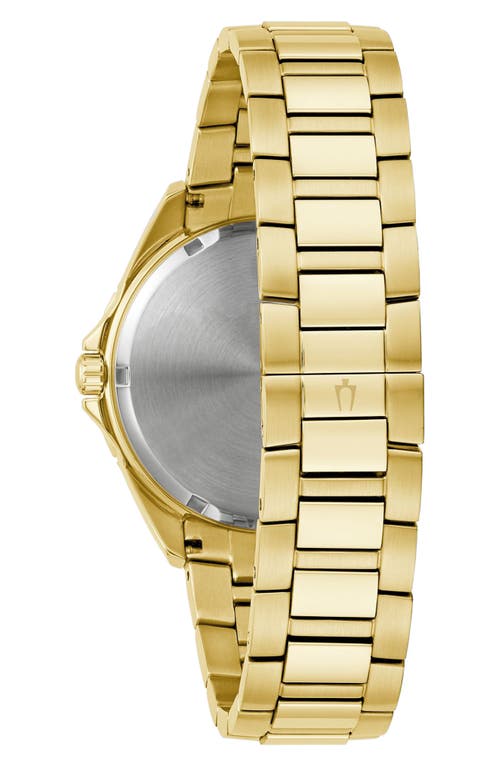Bulova Men's Classic Phantom Gold-tone Stainless Steel Bracelet Watch 40mm In Gold