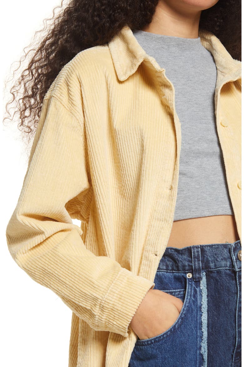 Corduroy Shirt Jacket, Alternate, color, TAN BOULDER