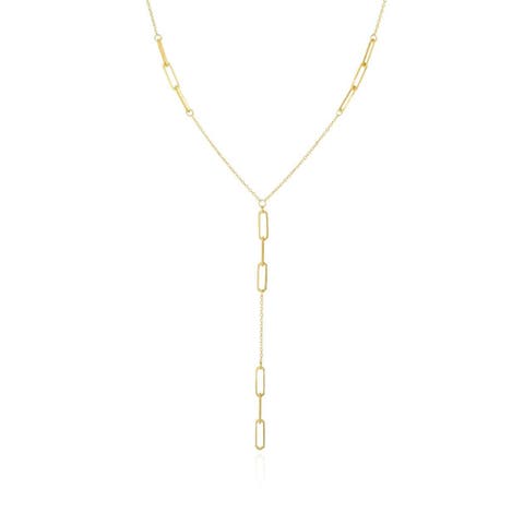 Paperclip Lariat Necklace