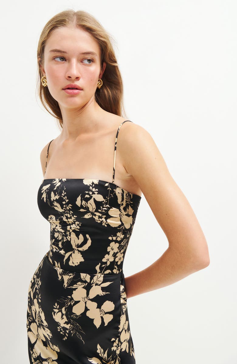 Reformation Frankie Silk Slipdress, Alternate, color, 