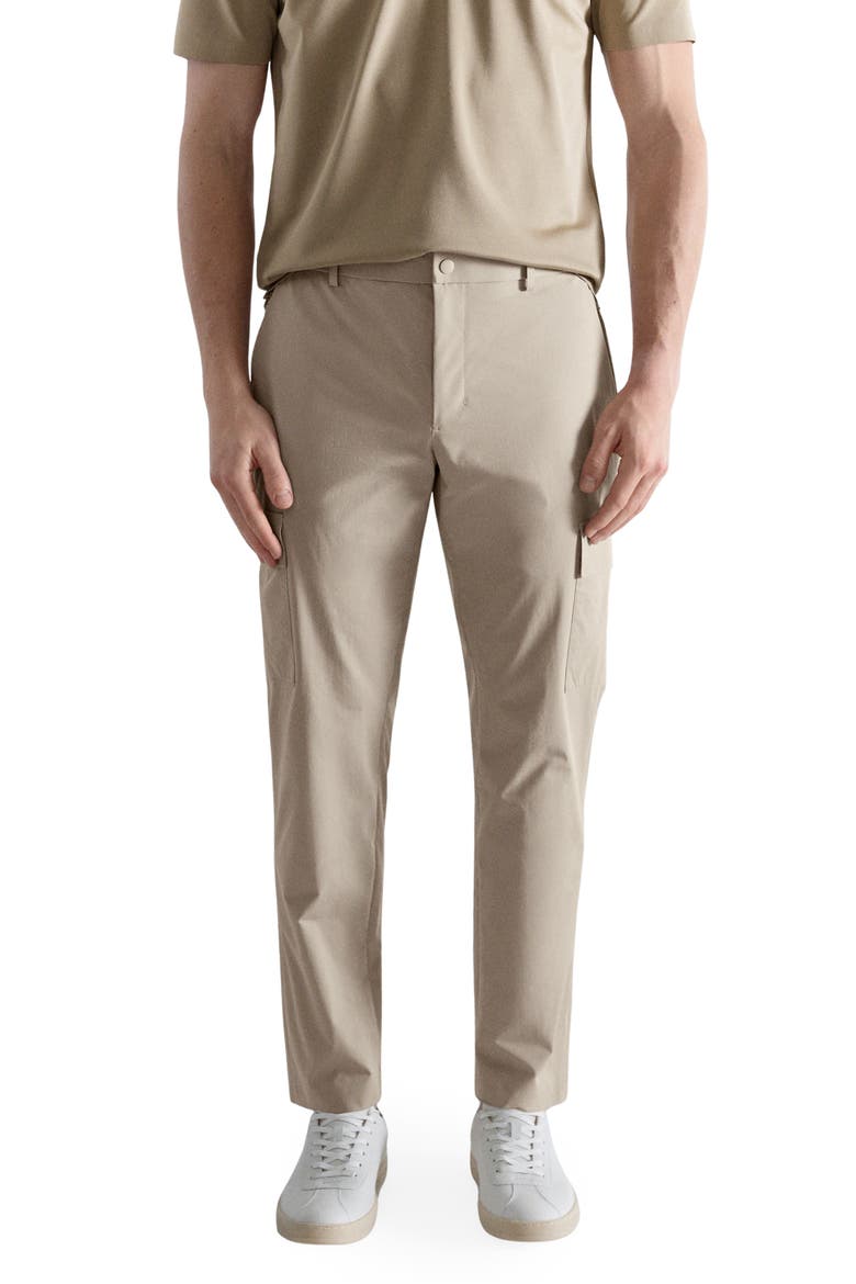 Slim Fit Comfort Stretch Water Repellent Cargo Pants, Main, color, BEIGE