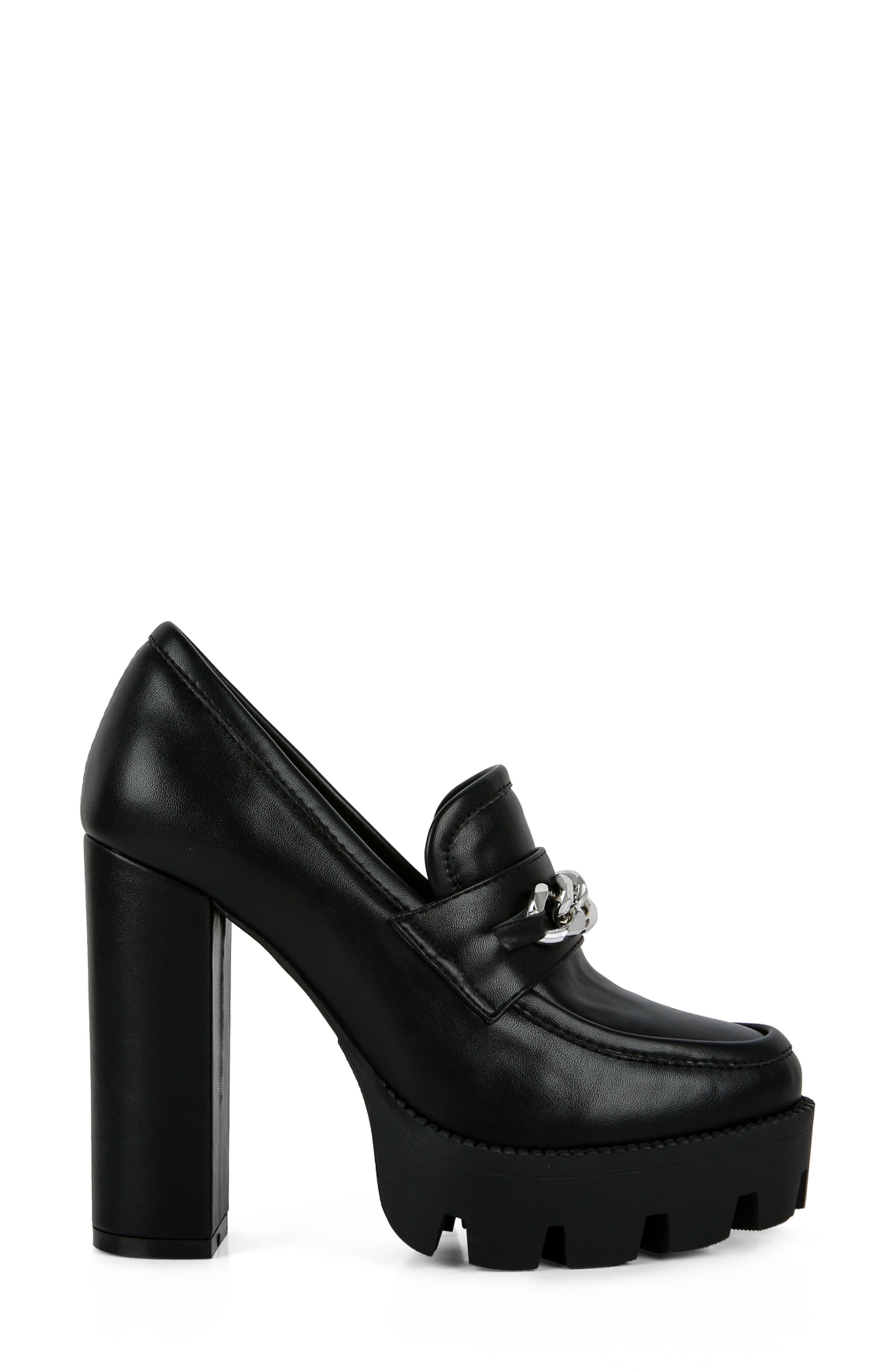 LONDON RAG Y2K Chunky Lug Platform Pump, Alternate, color, Black