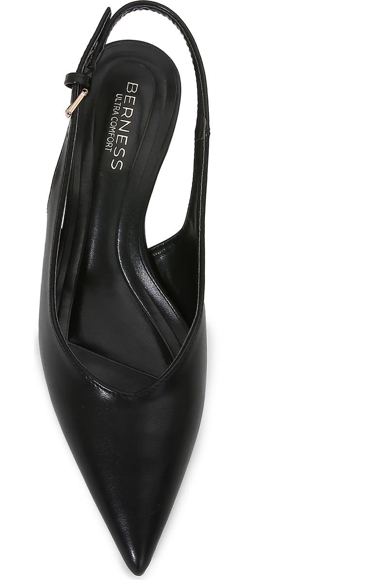BERNESS Clarabelle Pointed Toe Slingback Pump, Alternate, color, Black
