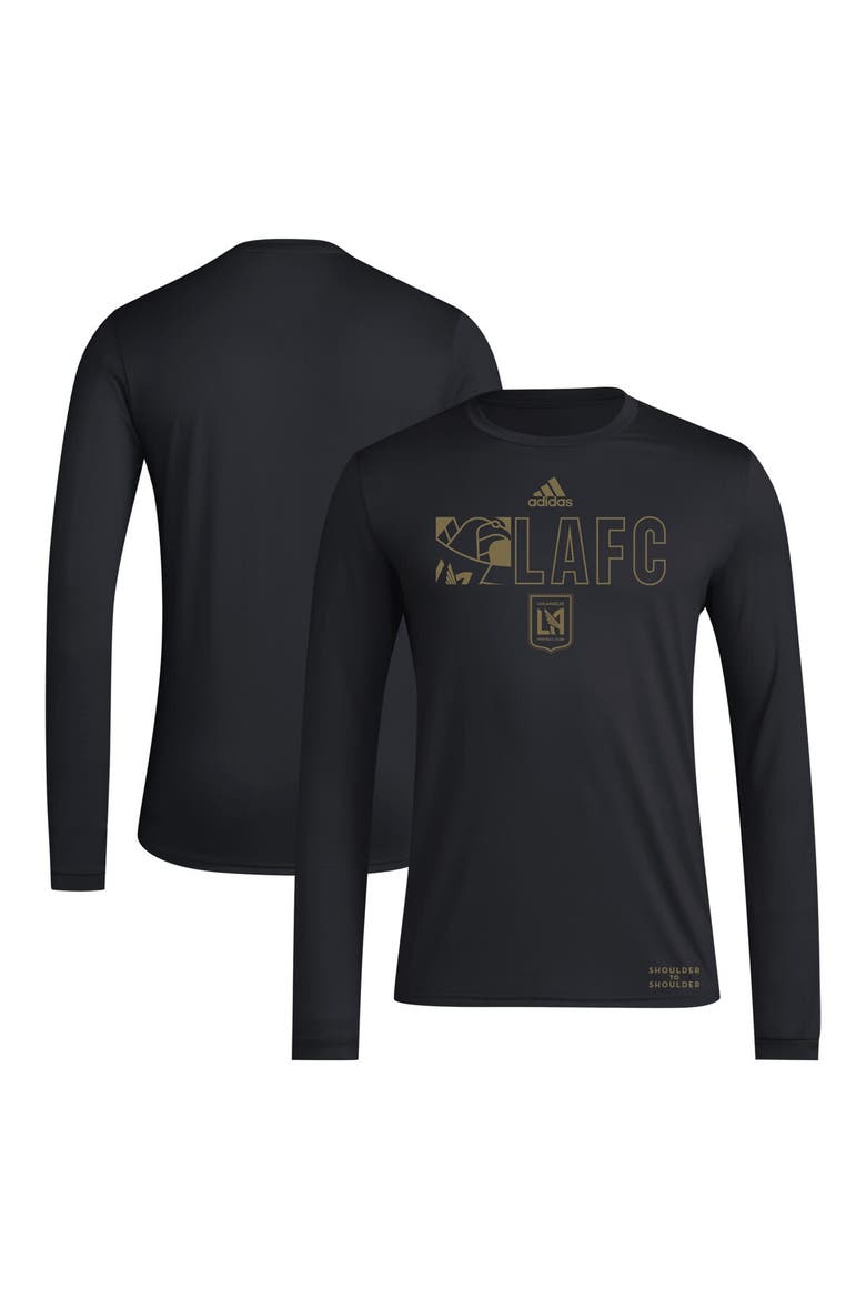 Men's adidas Black LAFC 2024 Jersey Hook AEROREADY Long Sleeve T-Shirt, Main, color, Black