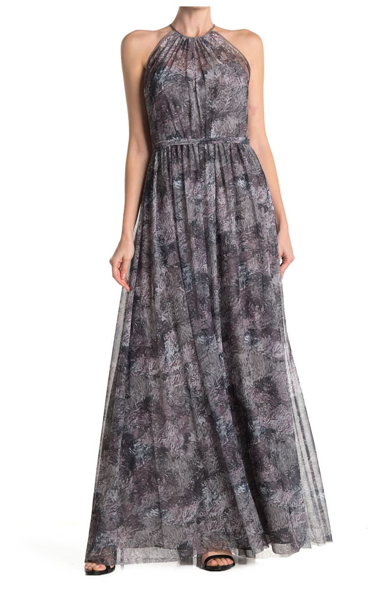 Amsale Tamara Gathered Gown, Main, color, 