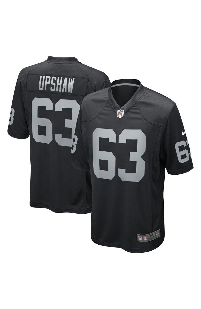 Nike Men's Nike Gene Upshaw Black Las Vegas Raiders Game Retired Player Jersey, Main, color, 