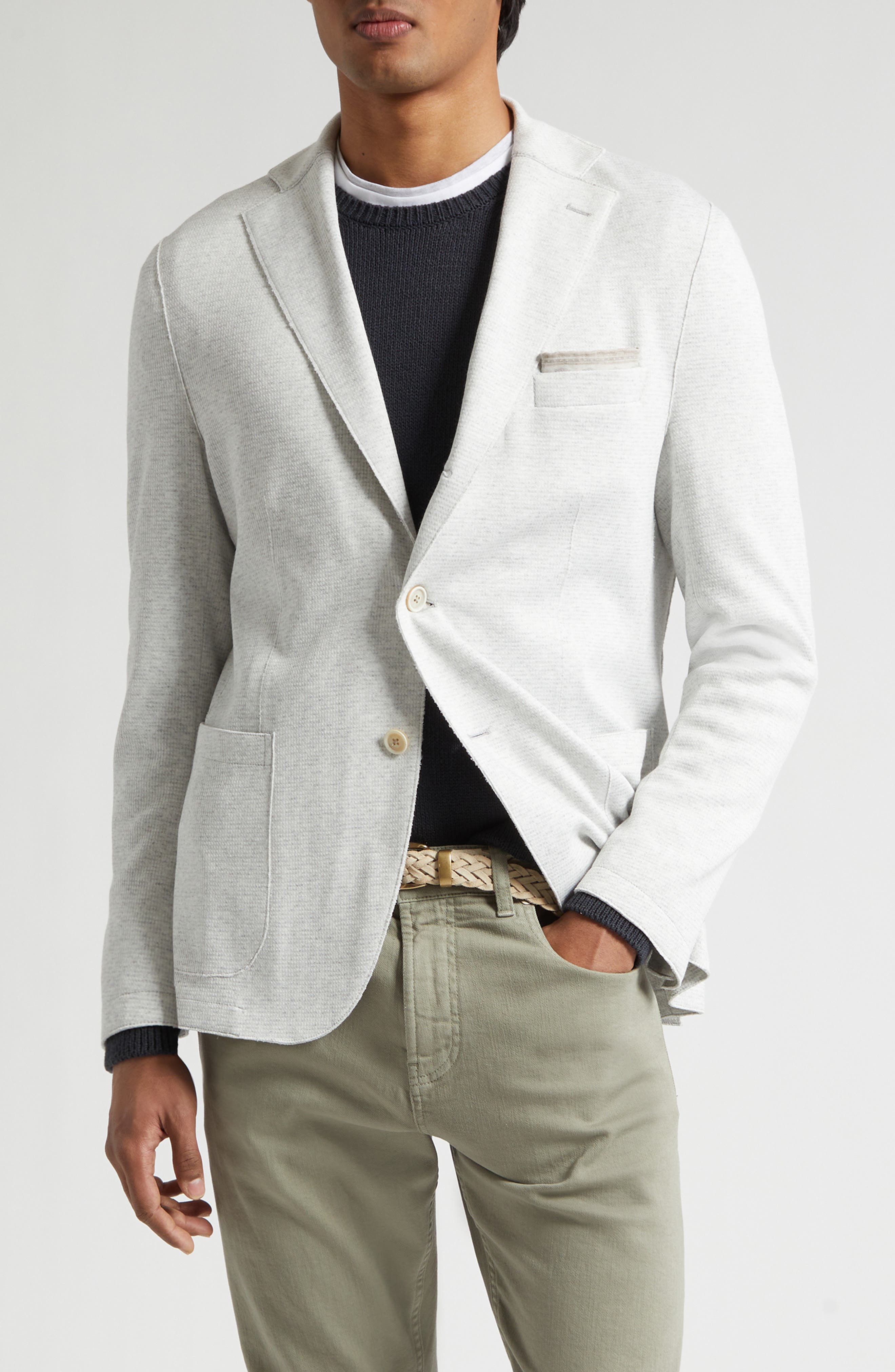 Single Breasted Knit Sport Coat