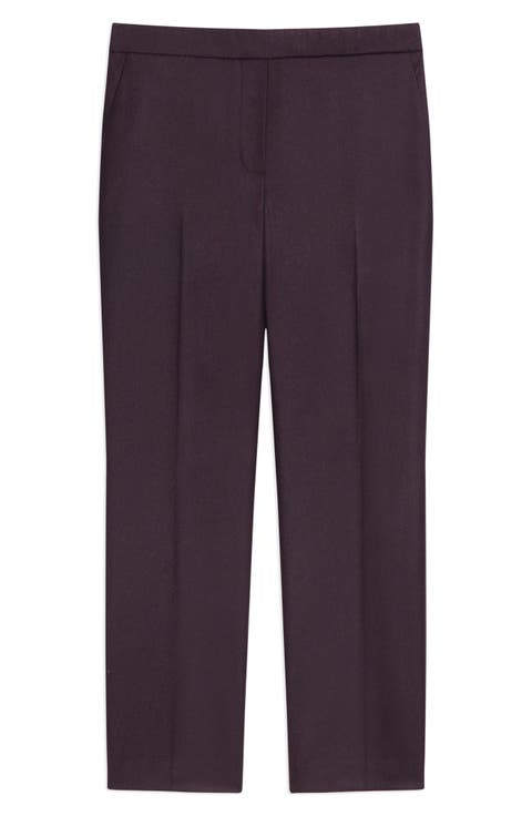 Sleek Flannel Treeca Pull-On Pants