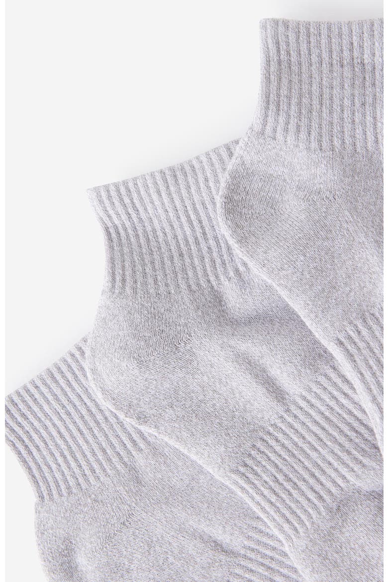 Women's Active Body Qtr Crew Sock 3Pk, Alternate, color, Grey Marle