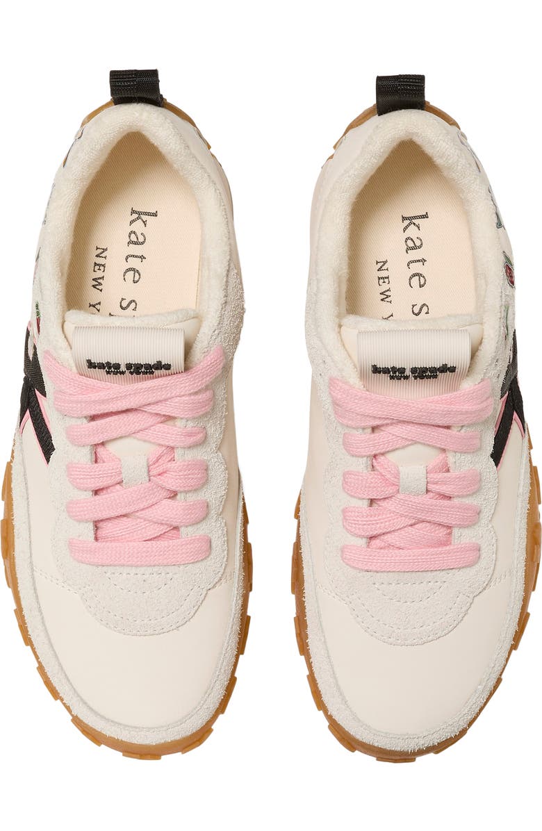 Kate Spade New York k sticker charm high top sneaker, Alternate, color,