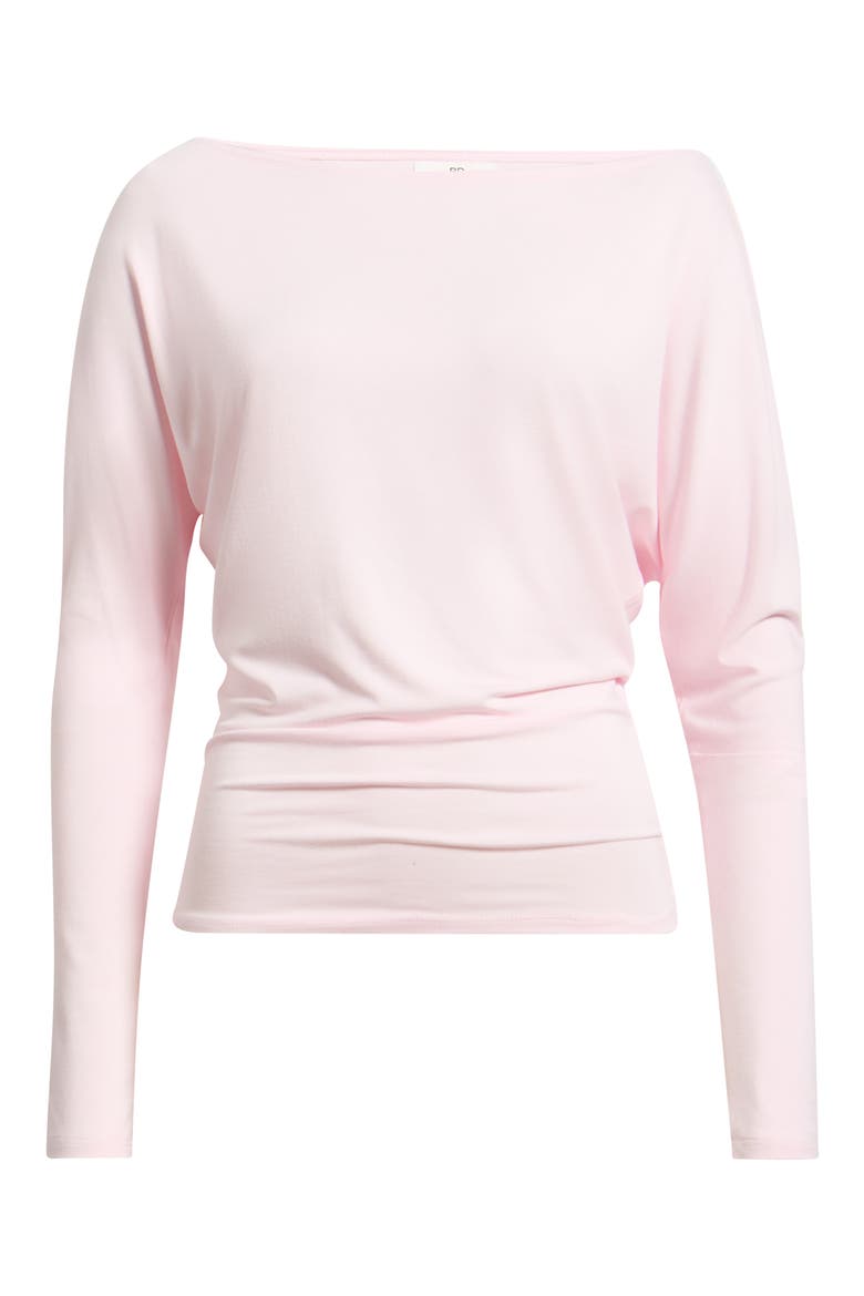 Long Sleeve Cinch Waist Top, Main, color, PINK BALLERINA